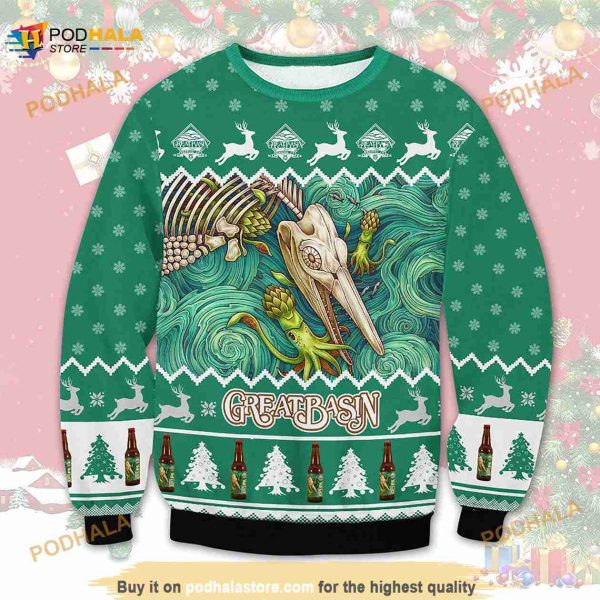 3D Great Basin Beer Christmas Funny Ugly Sweater