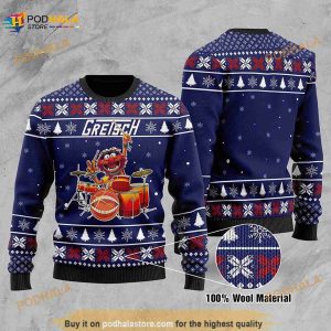 Merry Christmas Snow Pattern Funny Cute Memphis Grizzlies Ugly Christmas  Sweater