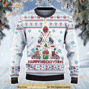 3D Happy Hockeydays Christmas Gift All Over Print 3D Funny Ugly Sweater