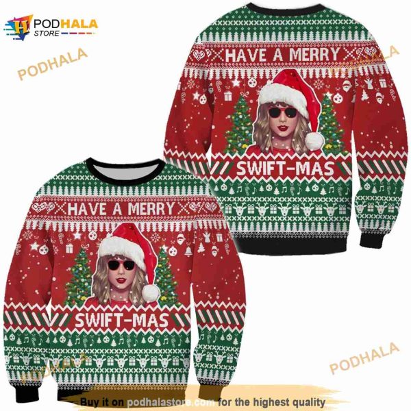 3D Have A Merry Swift Mas Funny Ugly Sweater