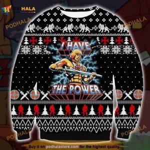 3D He Man Symbol Christmas Funny Ugly Sweater, Christmas Xmas Sweater