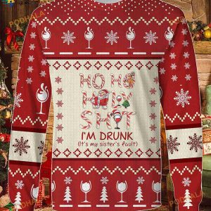 3D Ho Ho Holy Shit I Am Drunk Christmas Knitted Funny Ugly Sweater