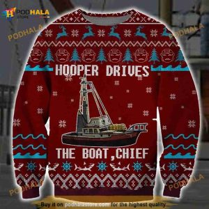 3D Hooper Drives Symbol 3D Christmas Funny Ugly Sweater