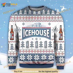 3D Icehouse Beer Funny Ugly Sweater Christmas