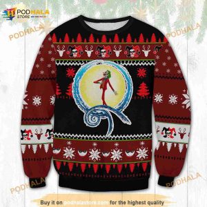 3D Joker Nightmare Funny Ugly Sweater Christmas