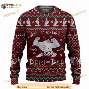 3D Just An Ordinary Demi Dad Ugly Christmas Sweater