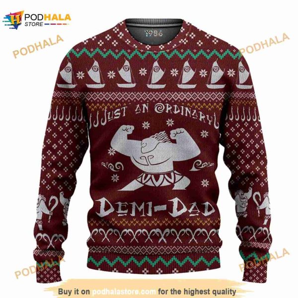 3D Just An Ordinary Demi Dad Ugly Christmas Sweater