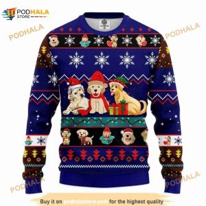 3D Labrador Retriever Noel Mc Christmas Funny Ugly Sweater