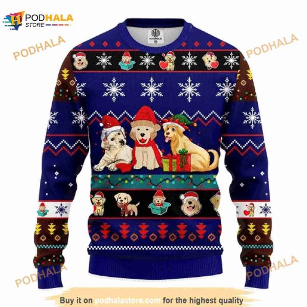 3D Labrador Retriever Noel Mc Christmas Funny Ugly Sweater