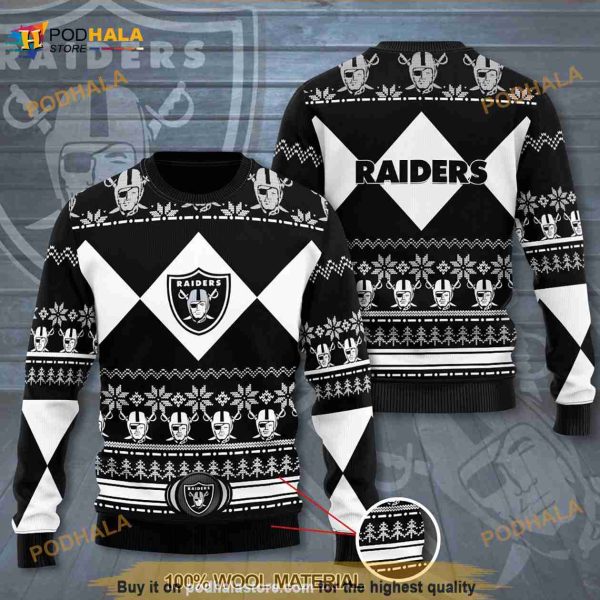 3D Las Vegas Raiders Funny Ugly Sweater New Design For Christmas