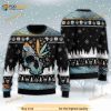 3D Leaf Skull Christmas Funny Ugly Sweater