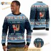3D Lonely Sloth Down Enjoy Christmas Noel Pattern Funny Ugly Sweater