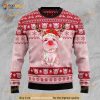 3D Lovely Pig Reindeer Ugly Christmas Sweater