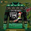 3D Most Wonderful Time For A Mountain Dew Christmas Funny Ugly Sweater, Xmas Gift