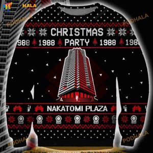 3D Nakatomi Plaza Logo 3D Christmas Funny Ugly Sweater