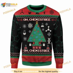 3D Oh Chemistree Ugly Christmas Sweater