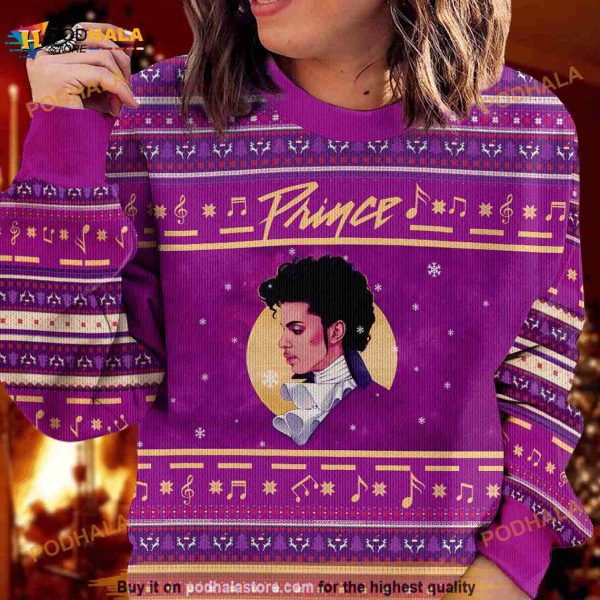3D Prince Merry Christmas Knitted Funny Ugly Sweater, Xmas Gift