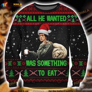 3D Rambo Chritmas Sweater, Rambo Xmas Funny Ugly Sweater