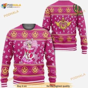 3D Sailor Chibiusa Ugly Christmas Sweater