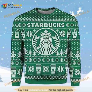 3D Starbucks Funny Ugly Sweater Beer Drinking Christmas 3D Sweater