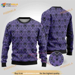 3D-haunted Mansion Ugly Christmas Sweater