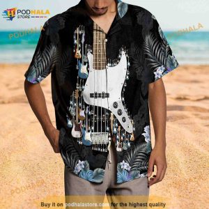 3d Bass Guitar Hawaiian Shirt Guitar Lover Aloha Shirt For Women Men 2