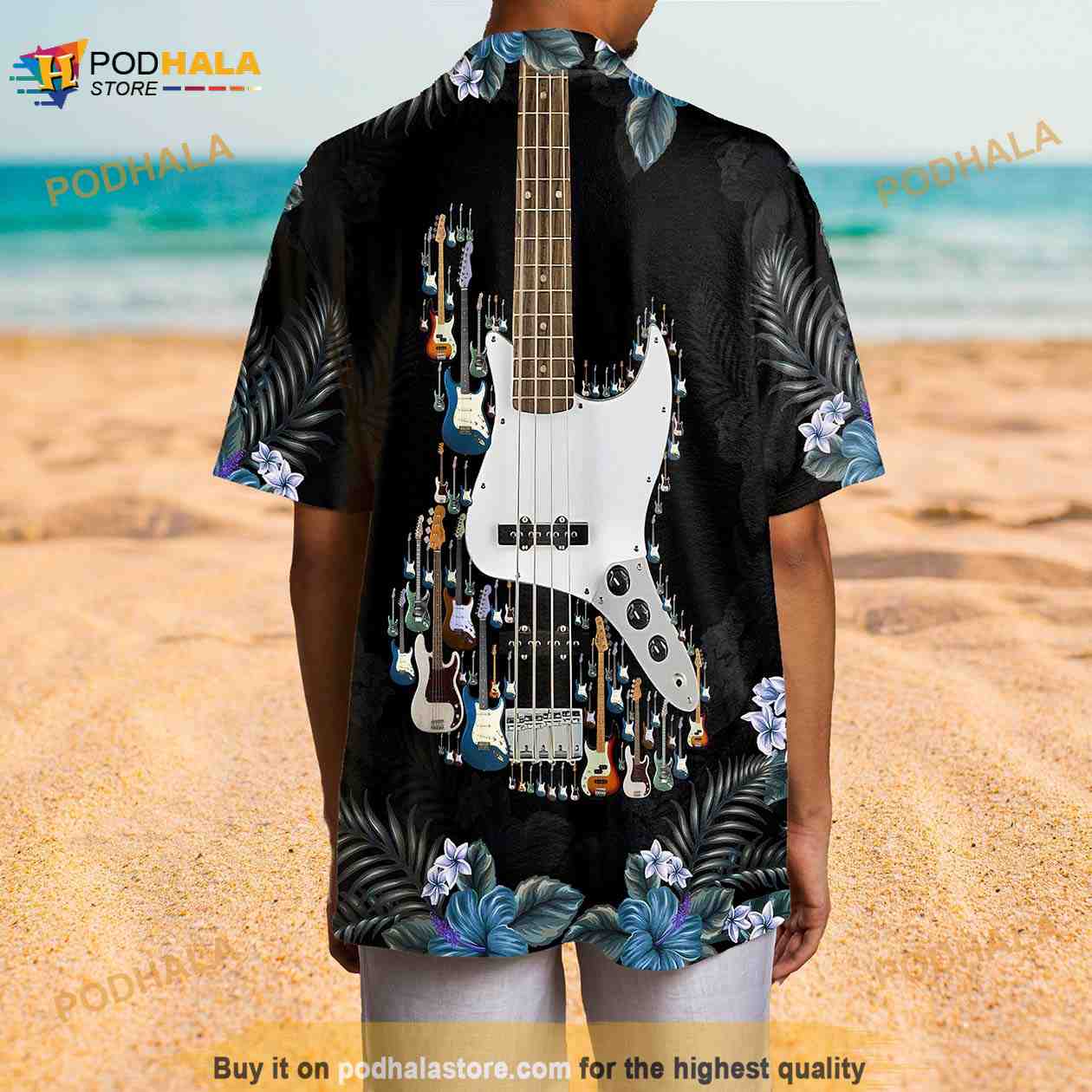3D Bass Guitar Hawaiian Shirt, Guitar Lover Aloha Shirt For Women Men 3D Bass Guitar Hawaiian Shirt, Guitar Lover Aloha Shirt For Women Men