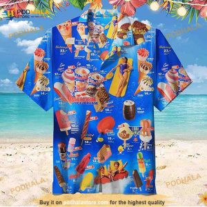 3D Ice Cream Summer Beach Hawaiian Shirt, Ice Cream Shirt For Women Men
