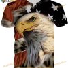 4th Of July American Flag Bald Eagle 3D Shirt, Independence Day Patriotic Gift