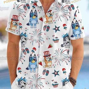 4th Of July Blueydad Hawaiian Shirt, Blueydad Shirt, Blueydad And Bingo 4th July