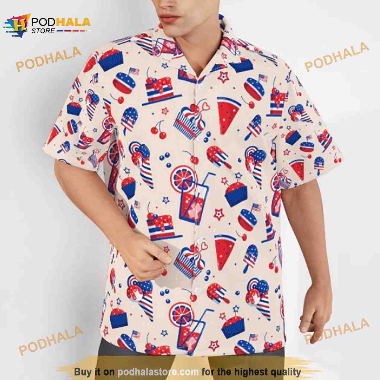 Ice Cream Funny Hawaiian Shirt