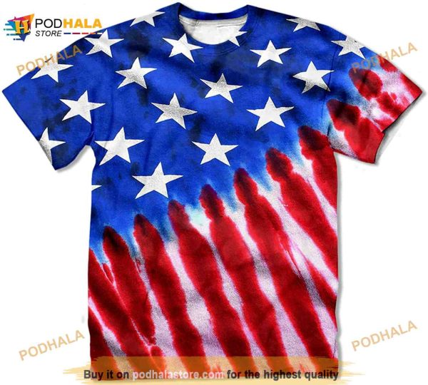 4th Of July Patriotic American Flag 3D Shirt