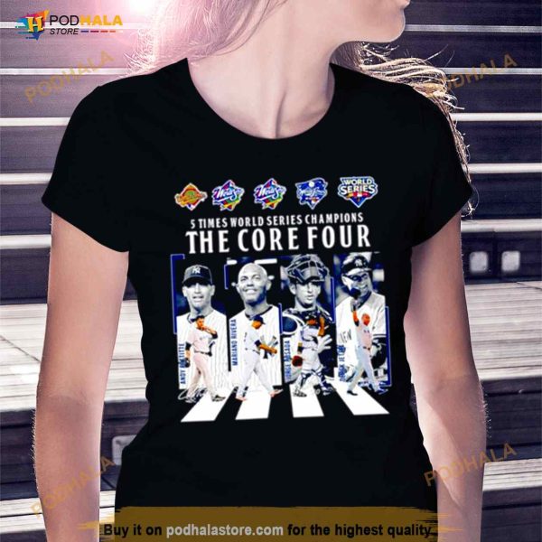 5 Times World Series Champions The Core Four Abbey Road Signatures Shirt