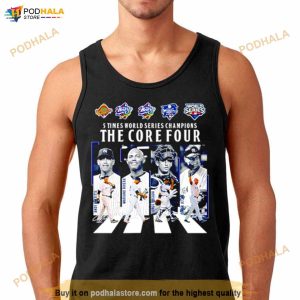5 Times World Series Champions The Core Four Abbey Road Signatures Shirt 2