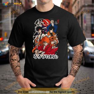 90s Rurouni Kenshin Retro Vintage Anime Art Shirt