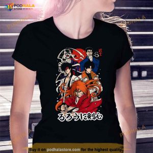 90s Rurouni Kenshin Retro Vintage Anime Art Shirt 3