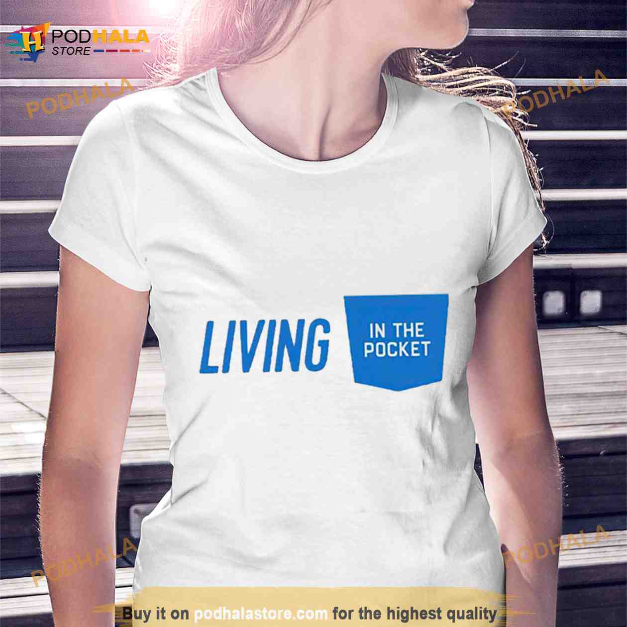 aaron Donald 99 living in the pocket Shirt - Bring Your Ideas