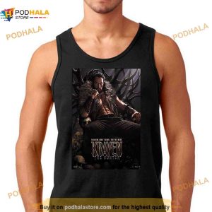 Aaron Taylor Johnson Kraven The Hunter Textless Poster Sony X Marvel Studios Movie T Shirt 2