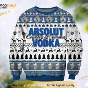 Absolut Vodka Christmas 3D Funny Ugly Sweater