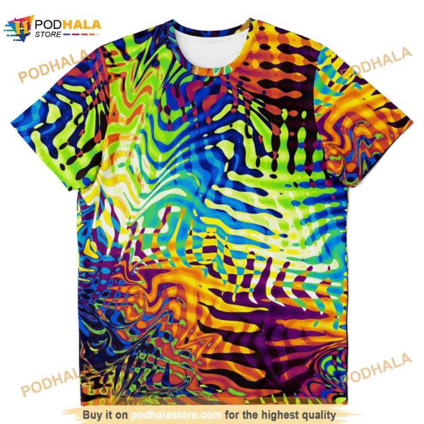 Abstract Colorful Paint Lsd Dmt Festival Edm 3D Shirt