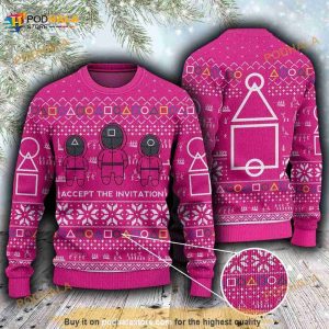 Accept The Invitation Ugly Sweater Christmas, Christmas 3D Funny Ugly Sweater