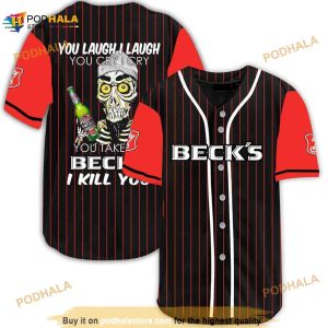 Achmed Laugh Cry Take My Beck's Beer I Kill You 3D Baseball Jersey