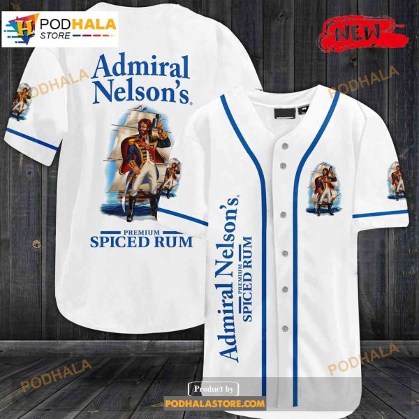 Admiral Nelson’s Spiced Rum All Over Print Unisex Baseball Jersey