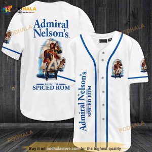 Admiral Nelson's Spiced Rum All Over Print Unisex 3D Baseball Jersey