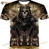Adult Men's 3D Shirt Skull Printing Sporty And Comfortable Tee