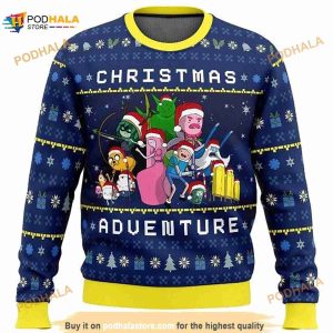 Adventure Time Ugly Knitted Christmas 3D Funny Ugly Sweater