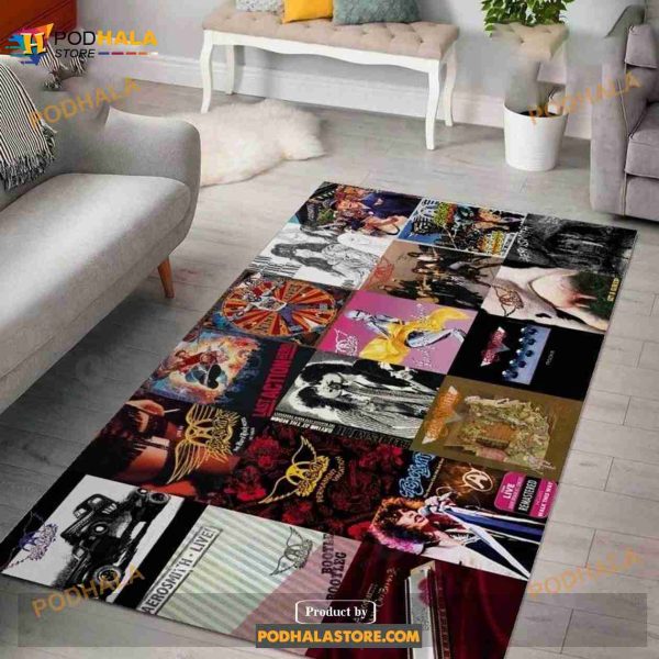 Aerosmith Ver 1 Living Room Area Rug Carpet Living Room Rug
