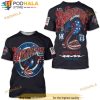 Affliction American Customs Kiss Of Death Snake Black Mens 3D Shirt Mens