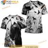 Affliction Men's Short Sleeve Corn Reaper Crewneck 3D Shirt