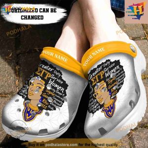African American Sigma Gamma Rho Queen Crocs Clog Shoes 2